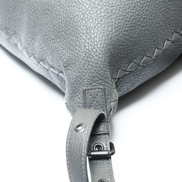 BOTTEGA VENETA Gray Leather Intrecciato Backpack main image 6